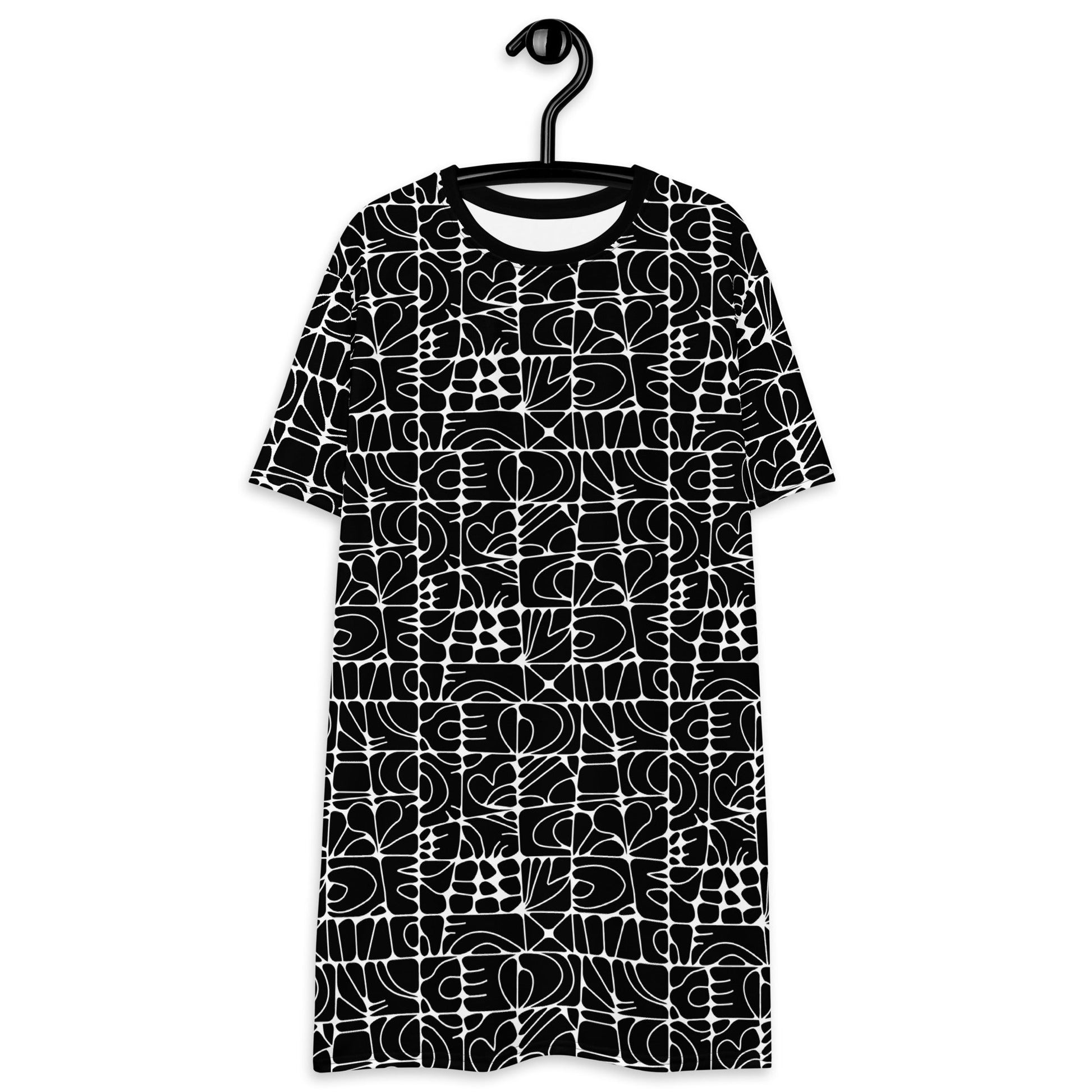 STONE SPIRIT bw - T-Shirt Dress - SHALMIAK