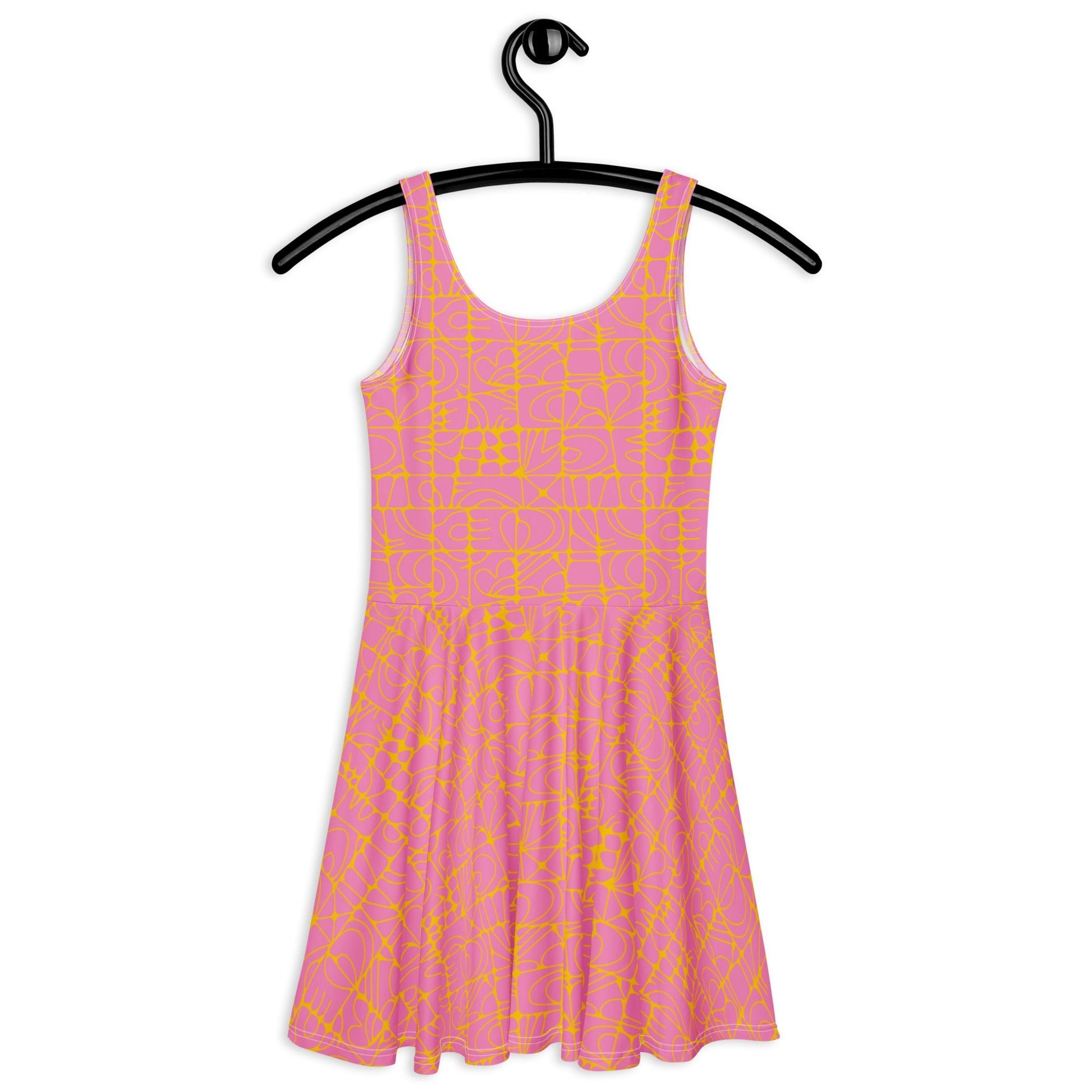 STONE SPIRIT pink yellow - Skater Dress - SHALMIAK