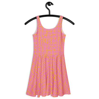 Skater Dress - STONE SPIRIT pink yellow