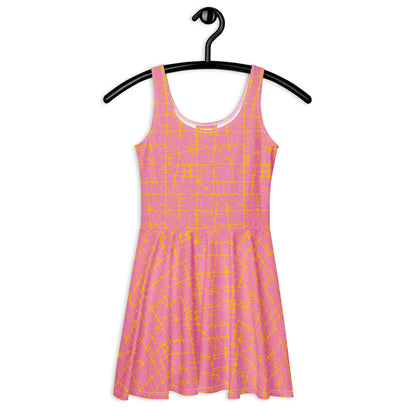 Skater Dress - STONE SPIRIT pink yellow