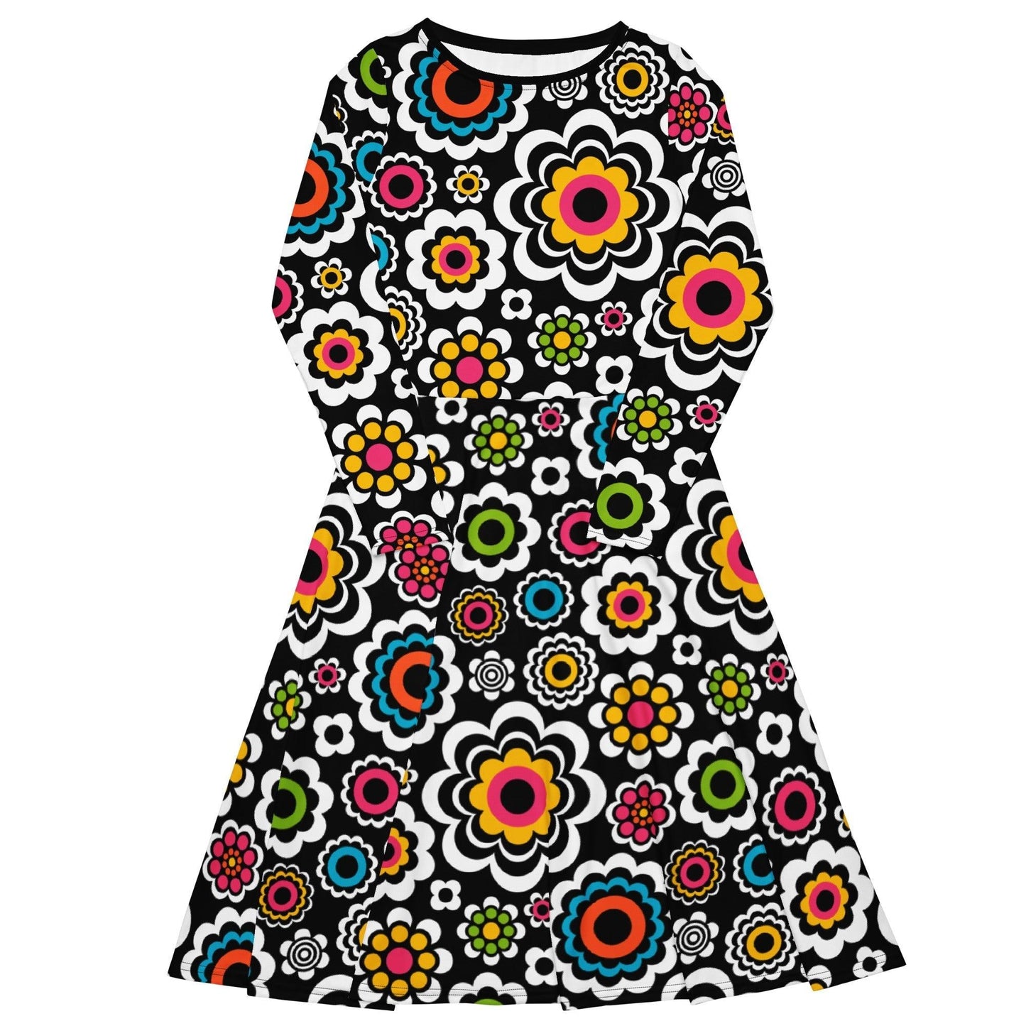 SUGAR BLOOM - Midi Dress With Pockets - SHALMIAK