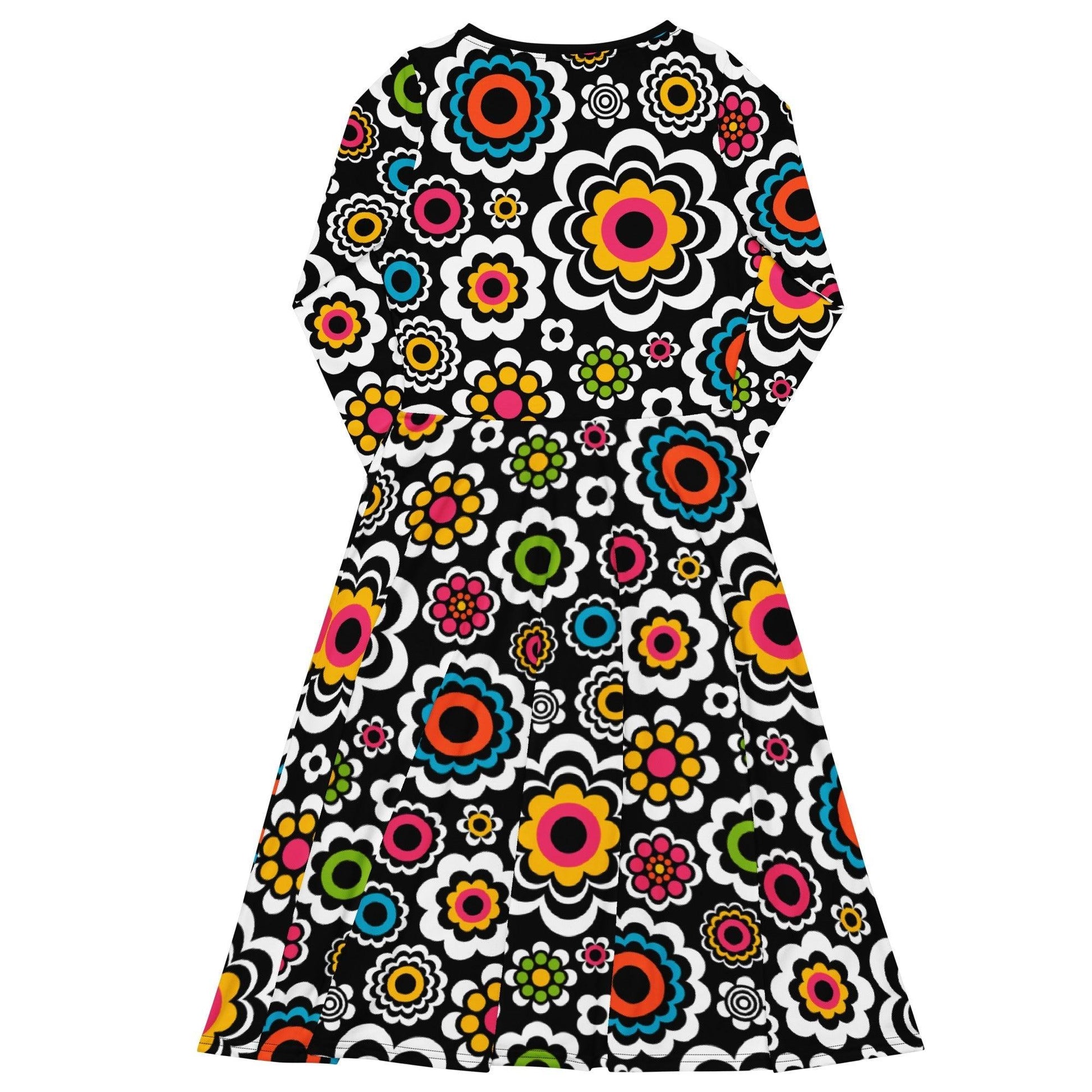 SUGAR BLOOM - Midi Dress With Pockets - SHALMIAK