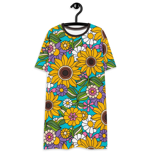 SUNDANCE turquoise - T-Shirt Dress - SHALMIAK