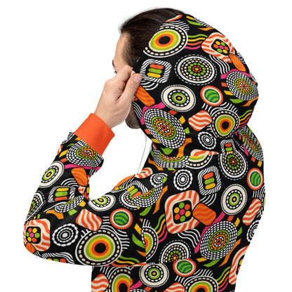 Hoodie - SUSHIPOPS - Colorful sushi print