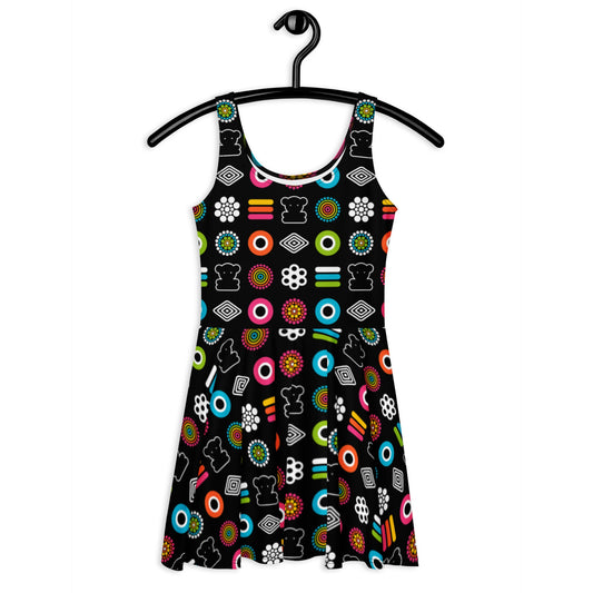 Skater Dress - SWEET CANDY - Colorful Candy Print