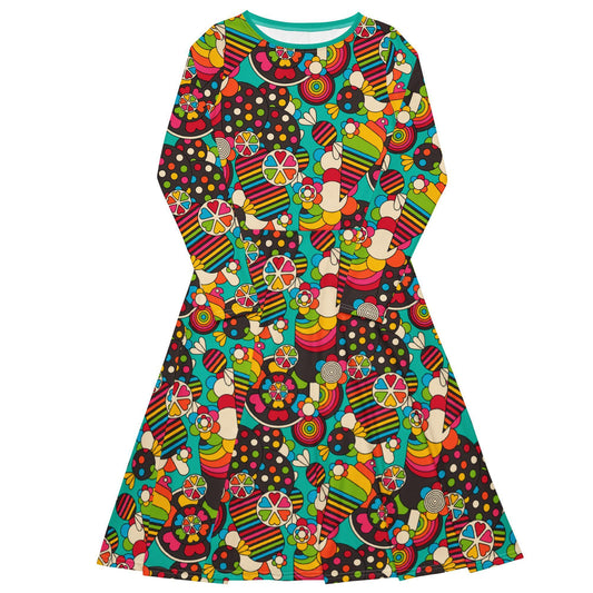 SWEET FREAK mint - Midi Dress With Pockets - SHALMIAK