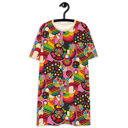 SWEET FREAK pink - T-Shirt Dress - SHALMIAK