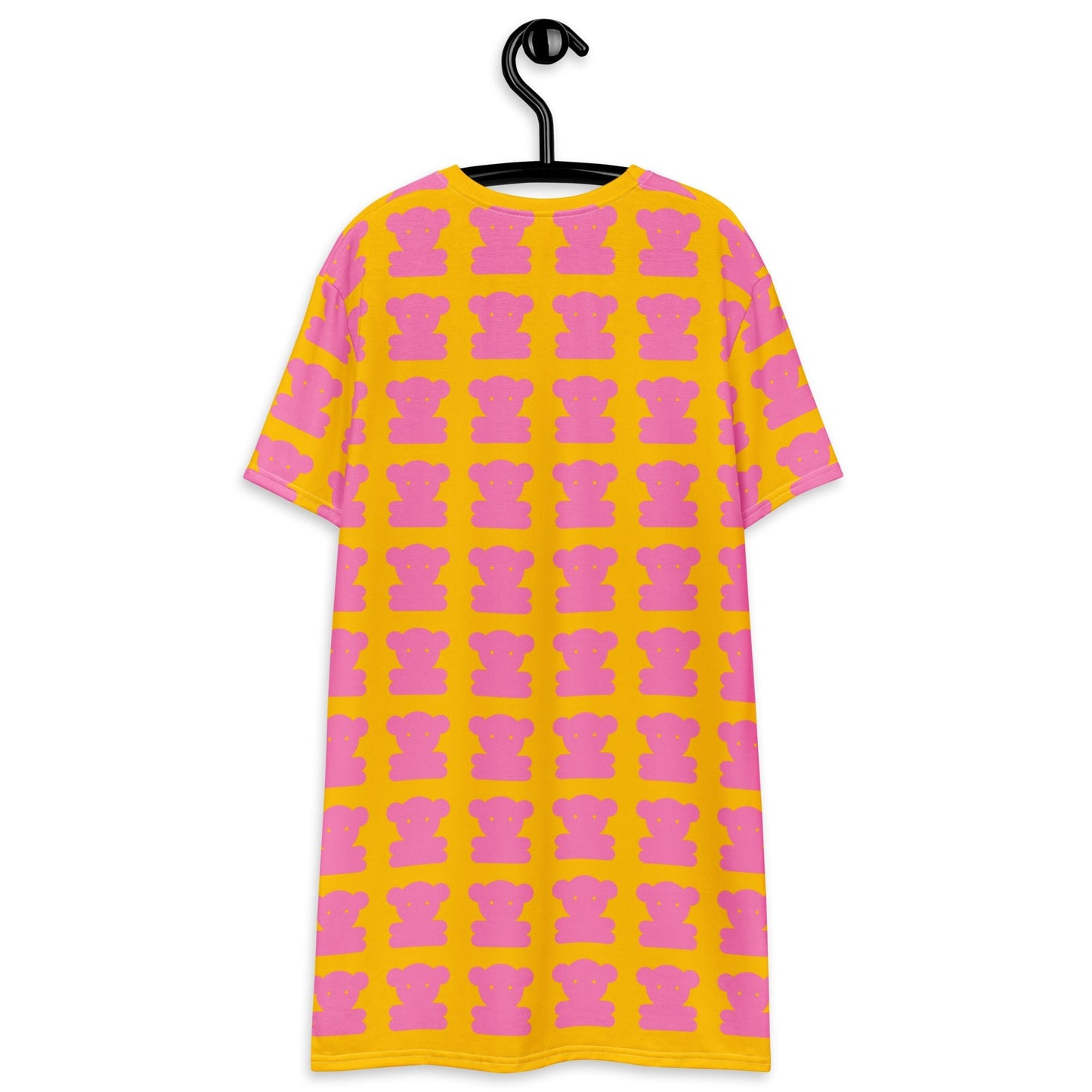 SWEET TEDDY pink yellow - T-Shirt Dress - SHALMIAK