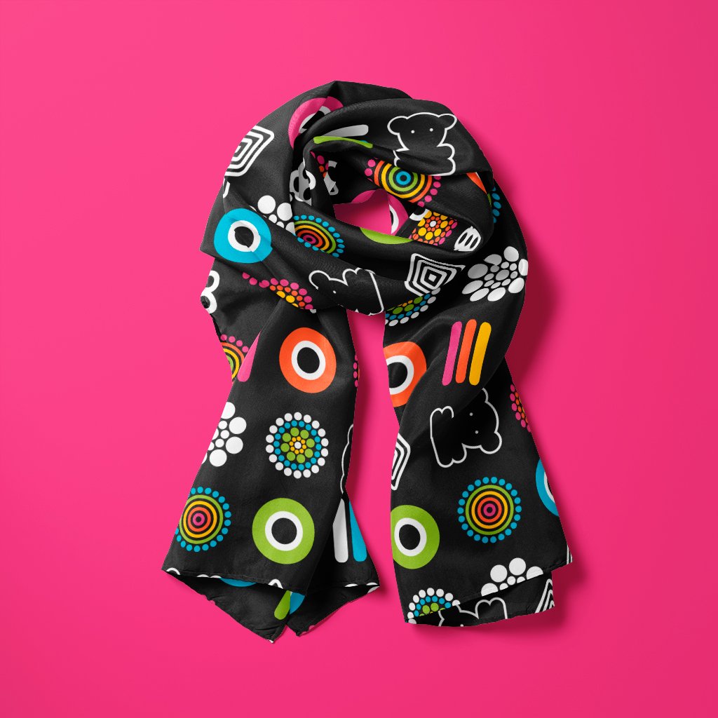 Scarf - SWEET CANDY - Colorful candy print