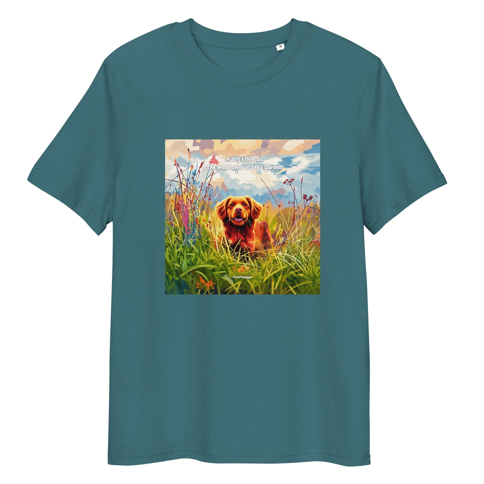T-Shirt - A dog’s heart is the wildflower in life’s garden - SHALMIAK