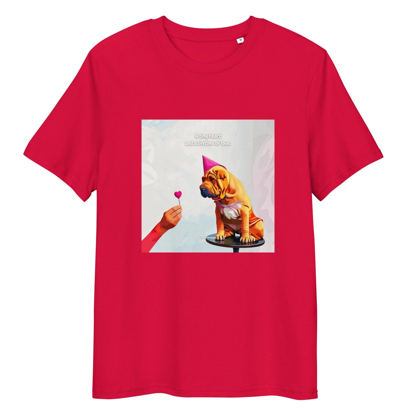T-Shirt - A tiny heart and a lifetime of love Red