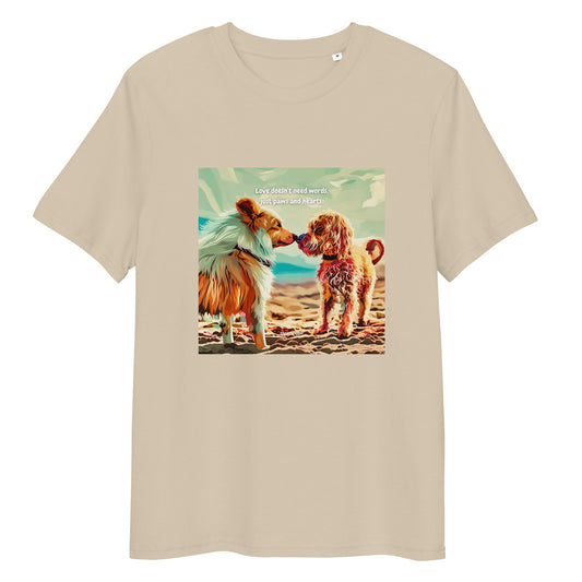 T-Shirt - Love doesn’t need words, just paws and hearts - SHALMIAK