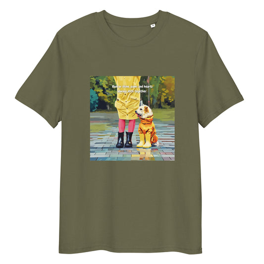 T-Shirt - Rain or shine, paws and hearts always stick together - SHALMIAK