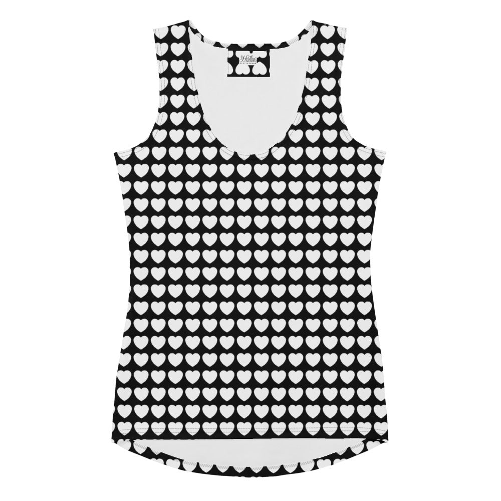 Tank Top - HERTTAHOUND HEARTS bw - SHALMIAK