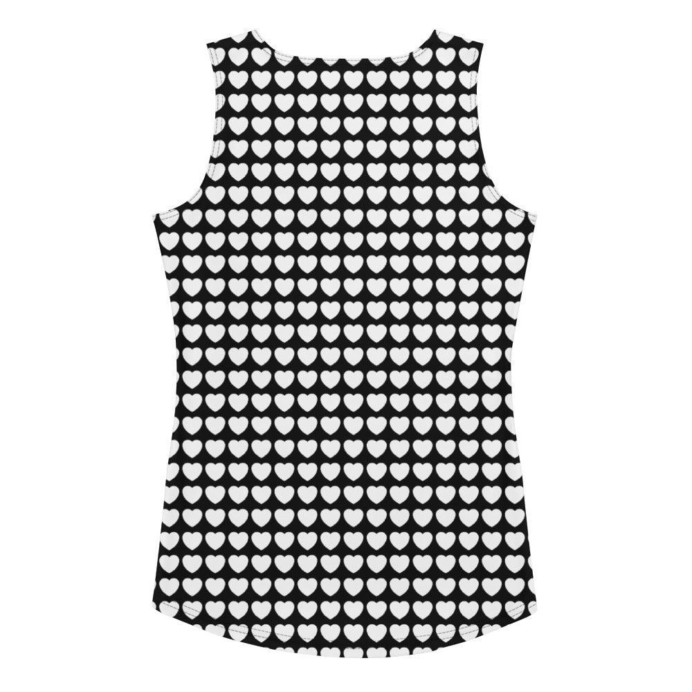 Tank Top - HERTTAHOUND HEARTS bw - SHALMIAK