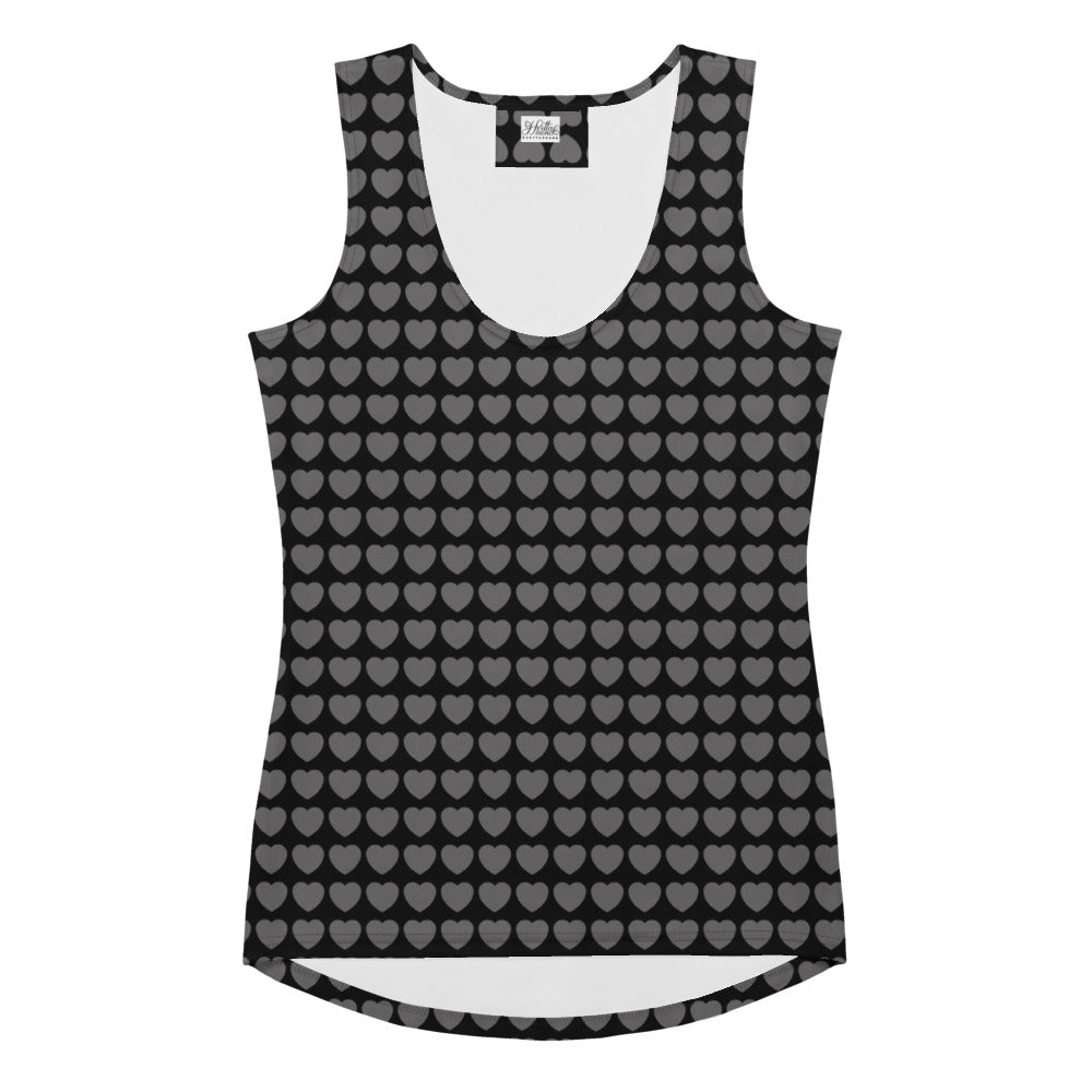 Tank Top - HERTTAHOUND HEARTS grey - SHALMIAK