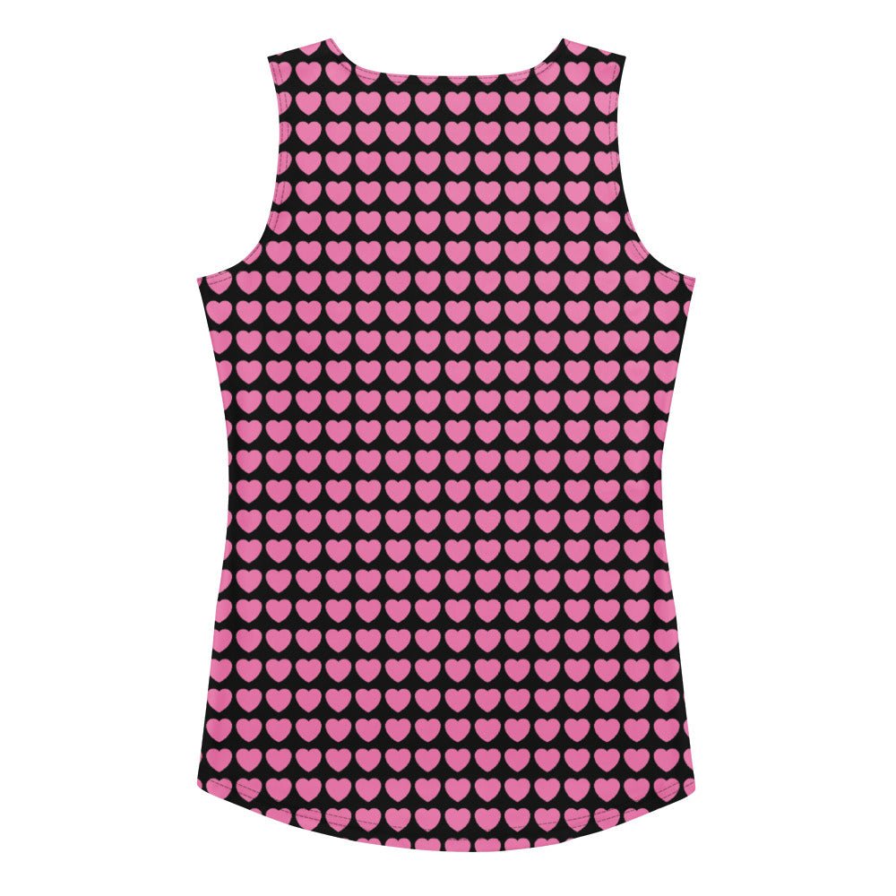 Tank Top - HERTTAHOUND HEARTS pink - SHALMIAK