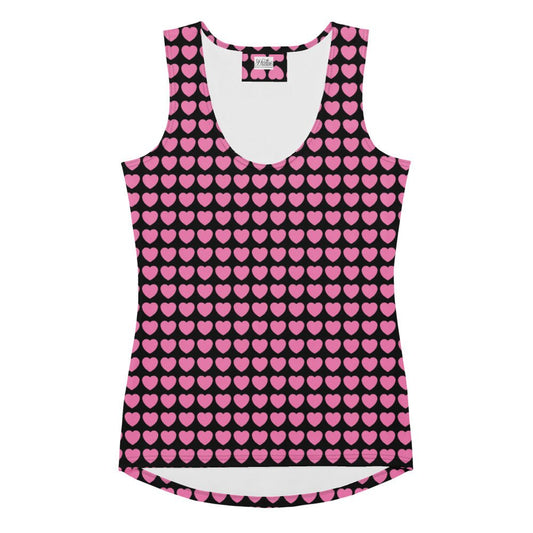 Tank Top - HERTTAHOUND HEARTS pink - SHALMIAK