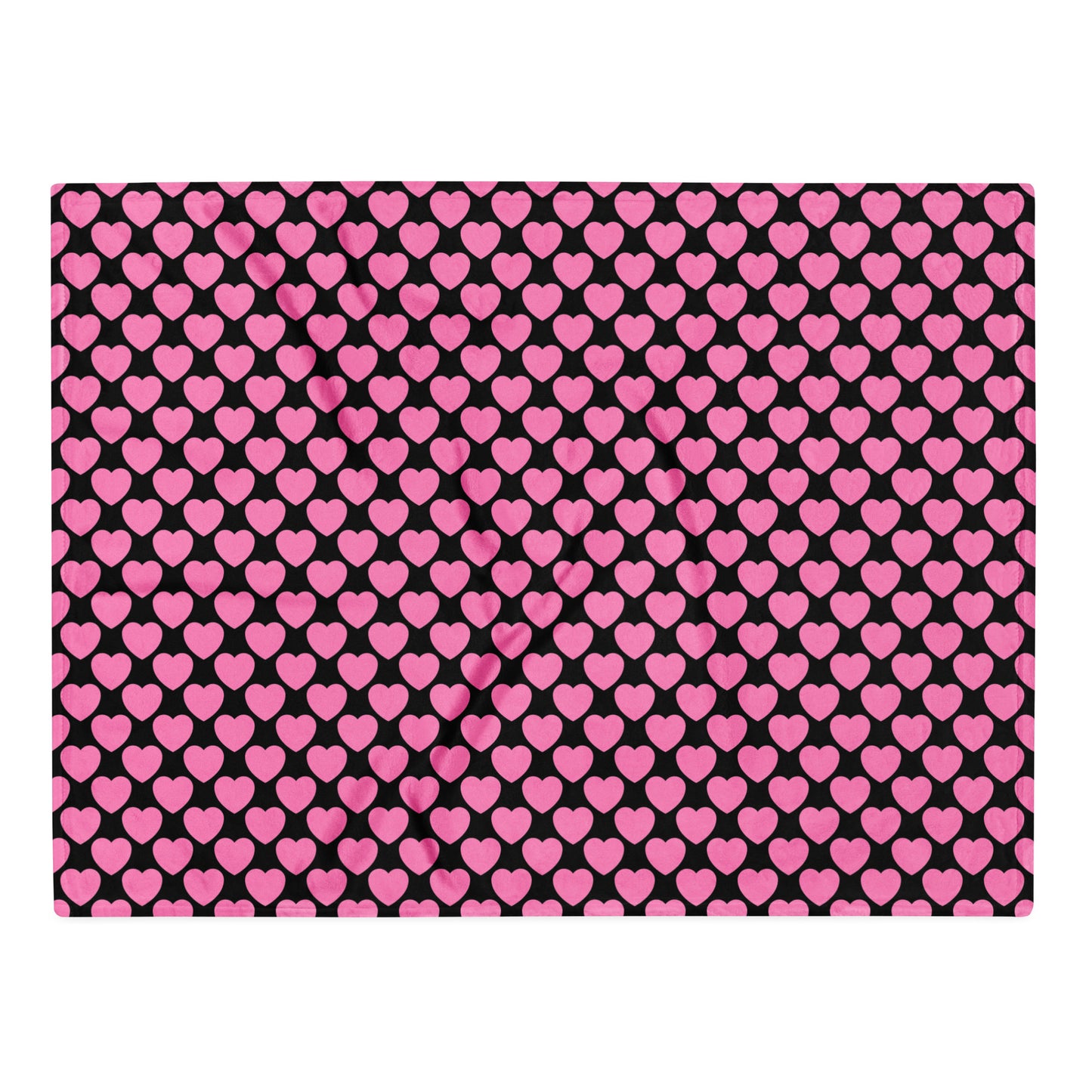 Blanket - ELLIE LOVE plum - Bold Heart Print