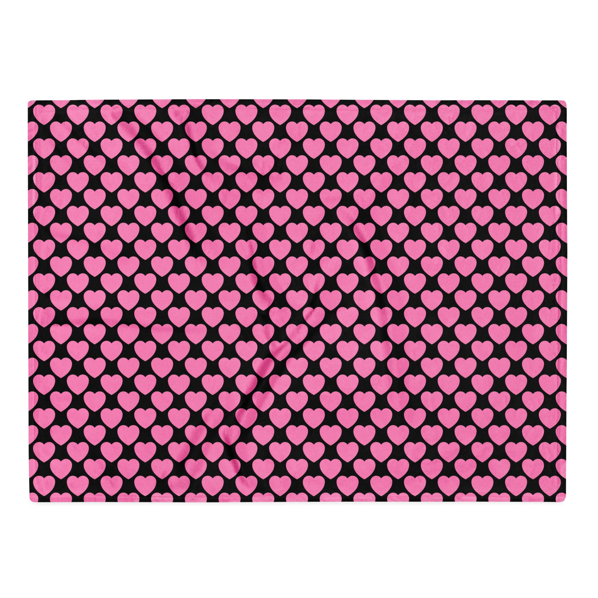 Blanket - ELLIE LOVE plum - Bold Heart Print