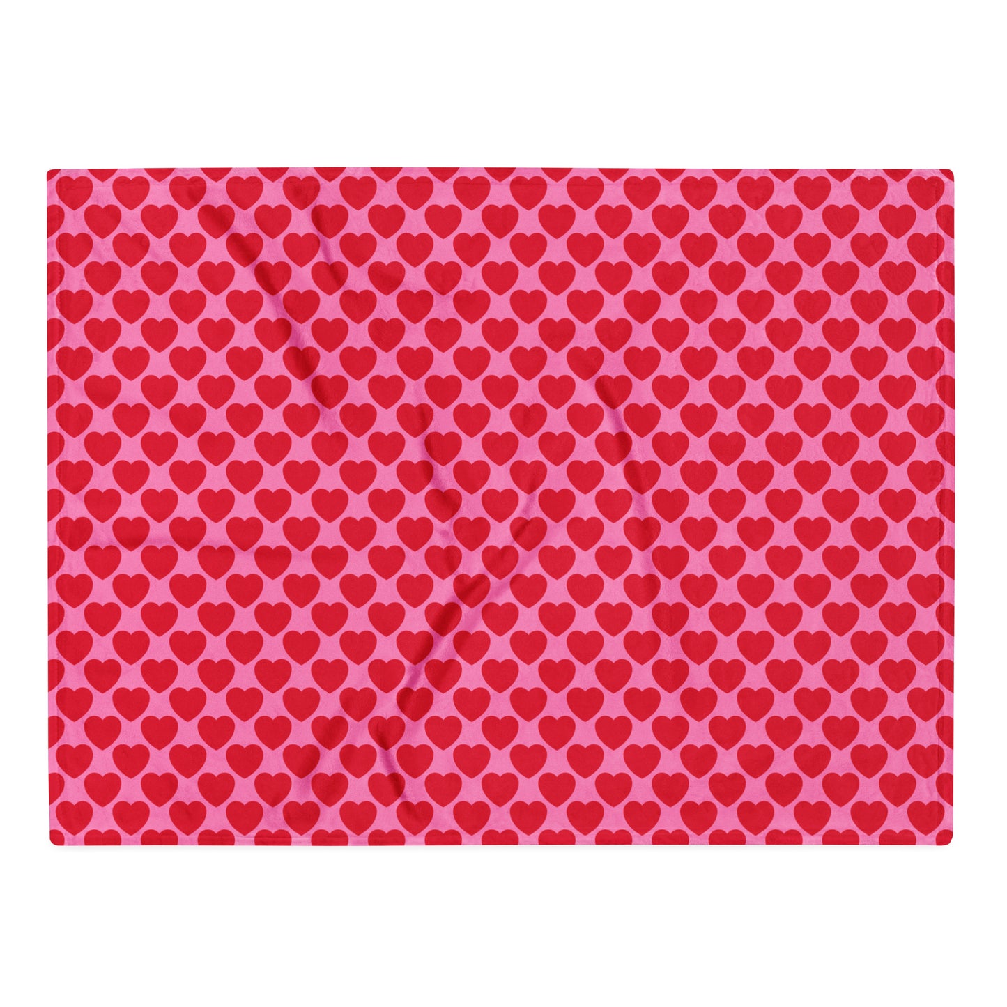 Blanket - ELLIE LOVE red - Bold Heart Print