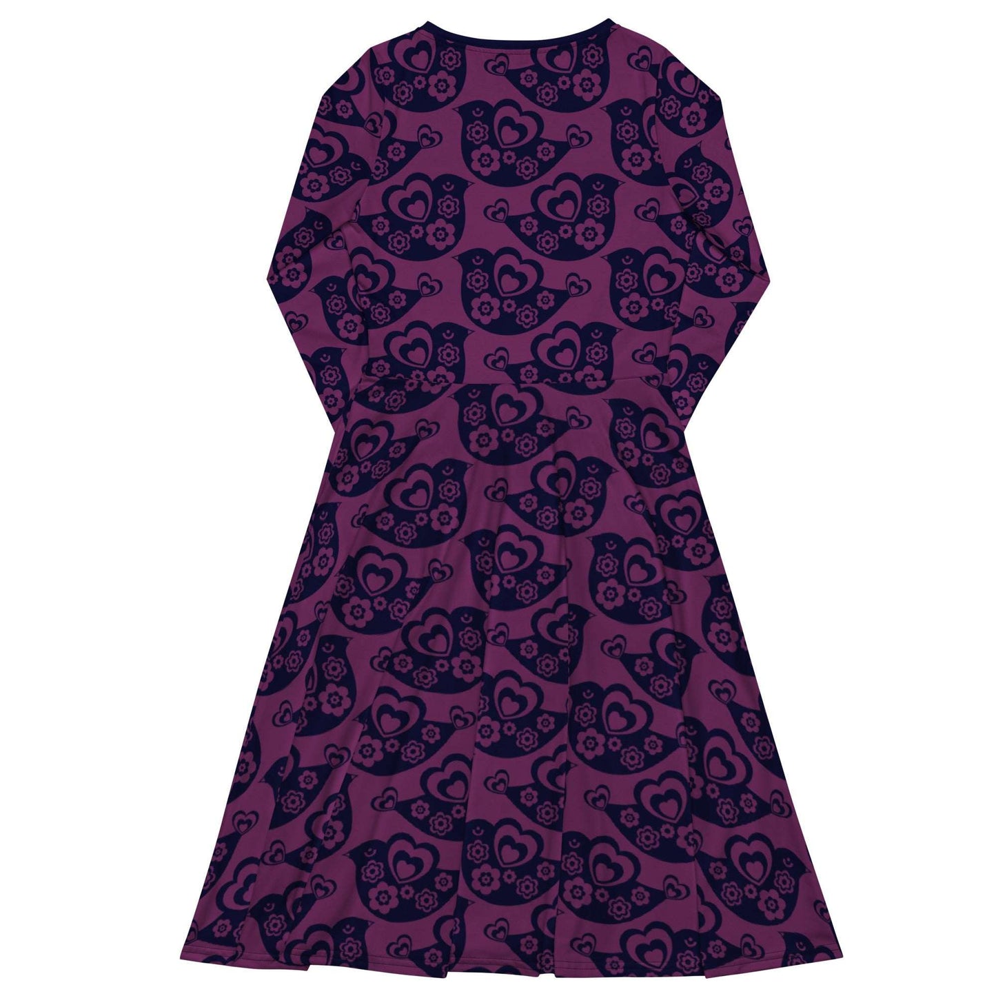 Midi Dress - TWEET LOVE plum