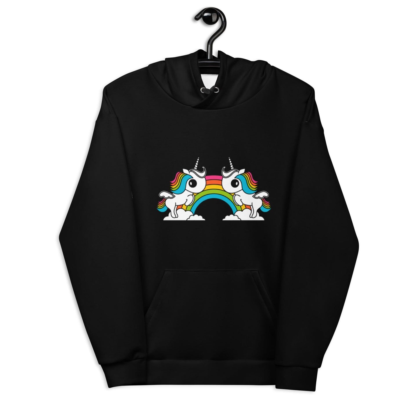 UNIQUE black (just unicorns) - Hoodie - SHALMIAK