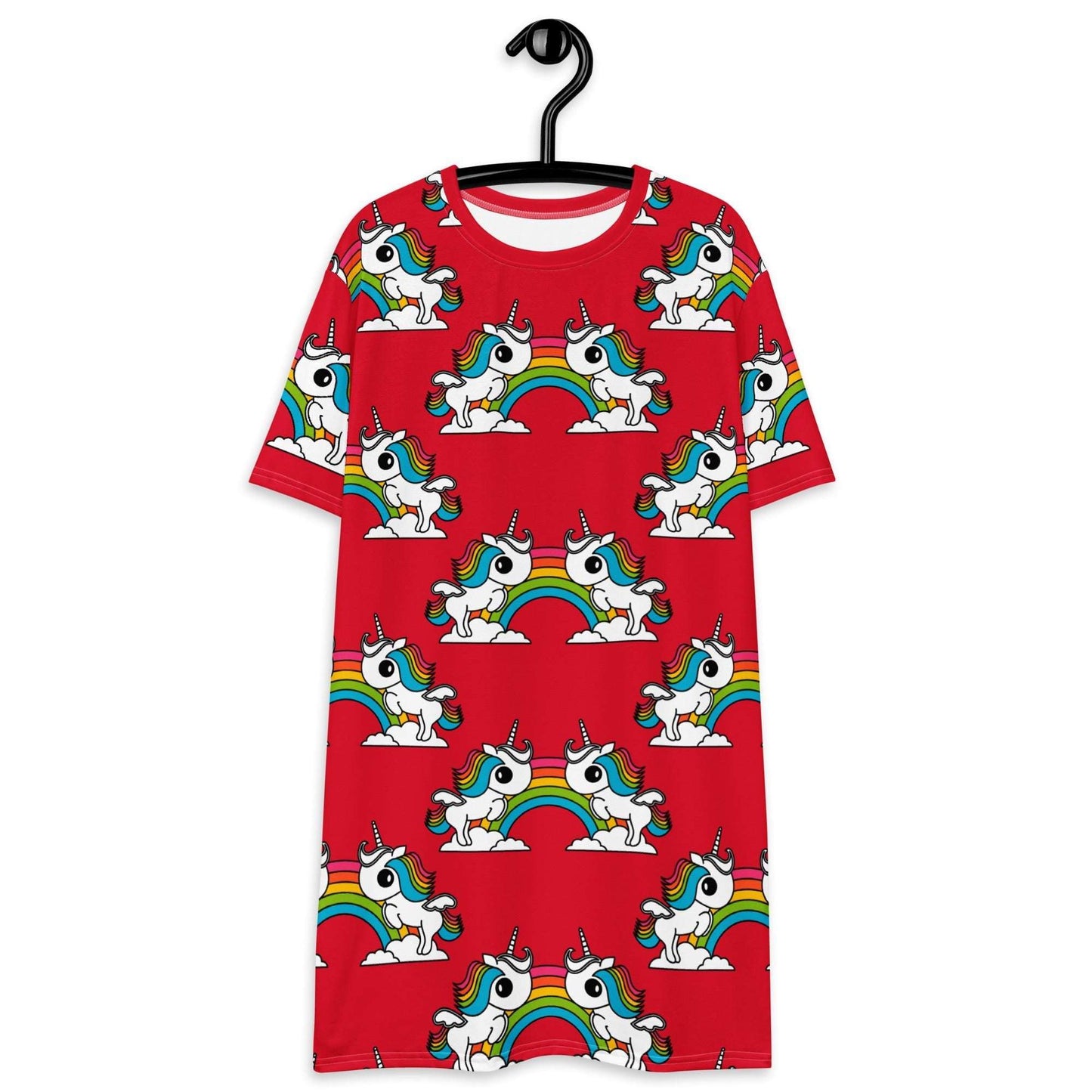 T-Shirt Dress - UNIQUE red