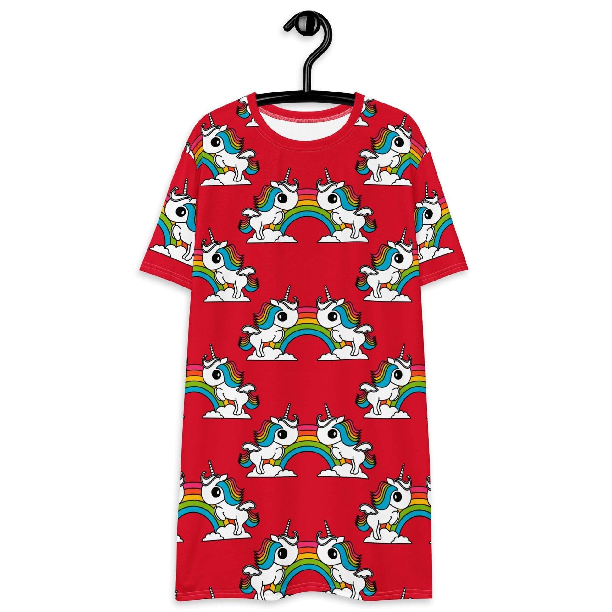 T-Shirt Dress - UNIQUE red