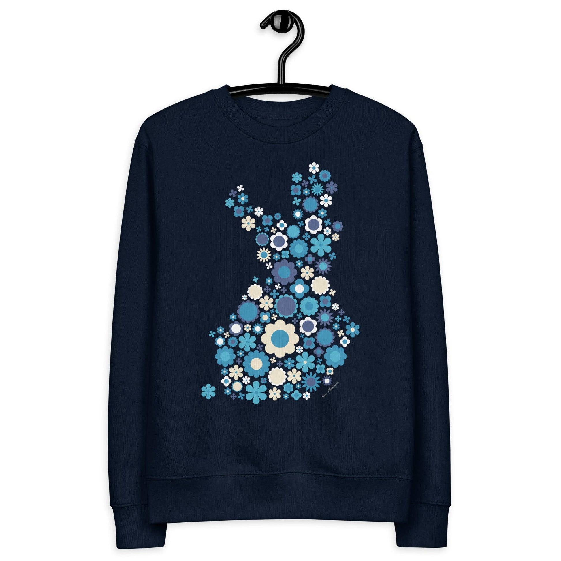 Unisex Eco Sweatshirt - FIN BLOOM POP blue - SHALMIAK