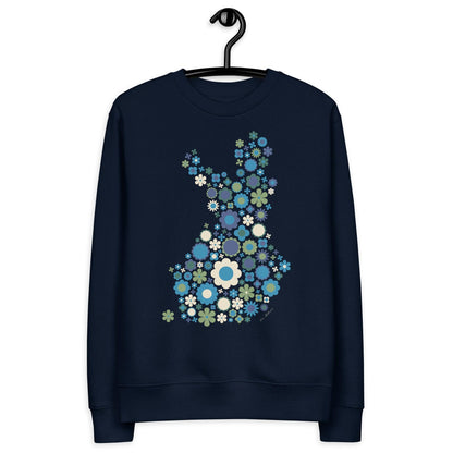 Unisex Eco Sweatshirt - FIN BLOOM POP blue green - SHALMIAK