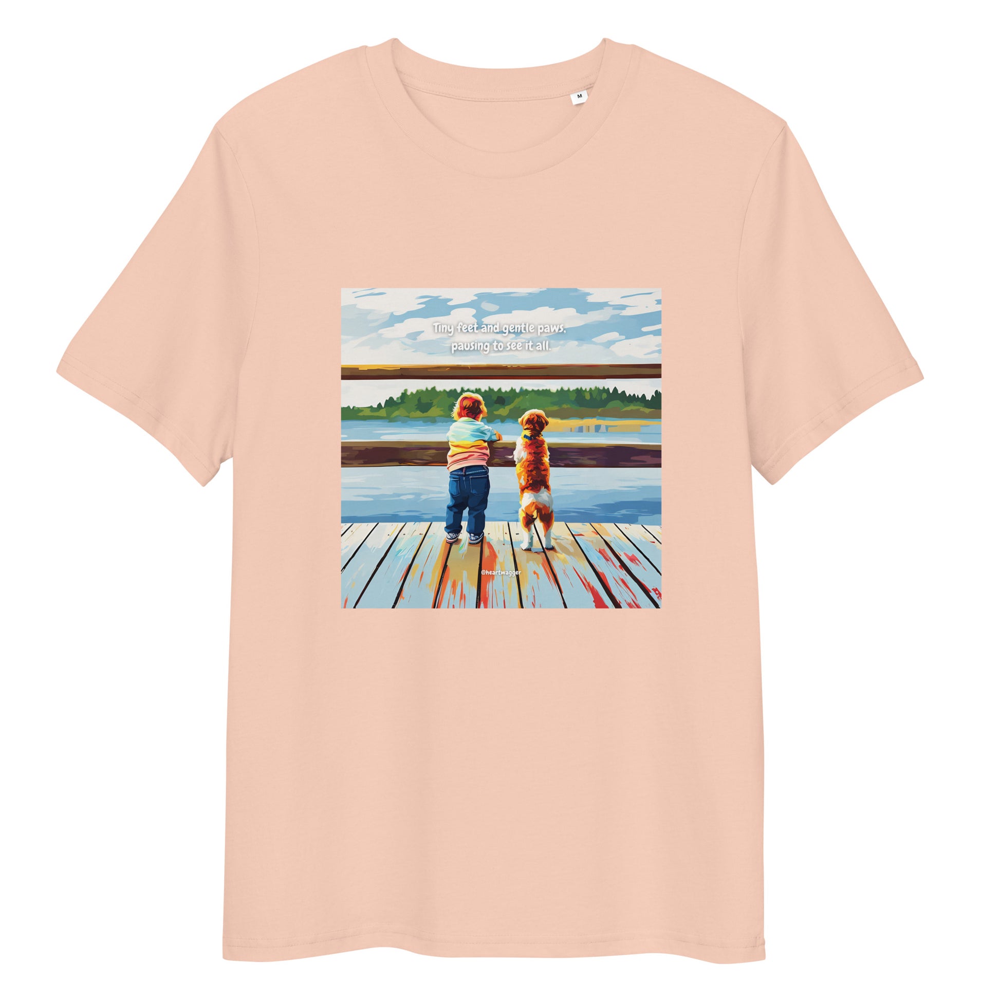 T-Shirt - Tiny feet and gentle paws, pausing to see it all