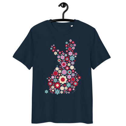 Unisex Organic Cotton T-shirt - FIN BLOOM POP red - SHALMIAK