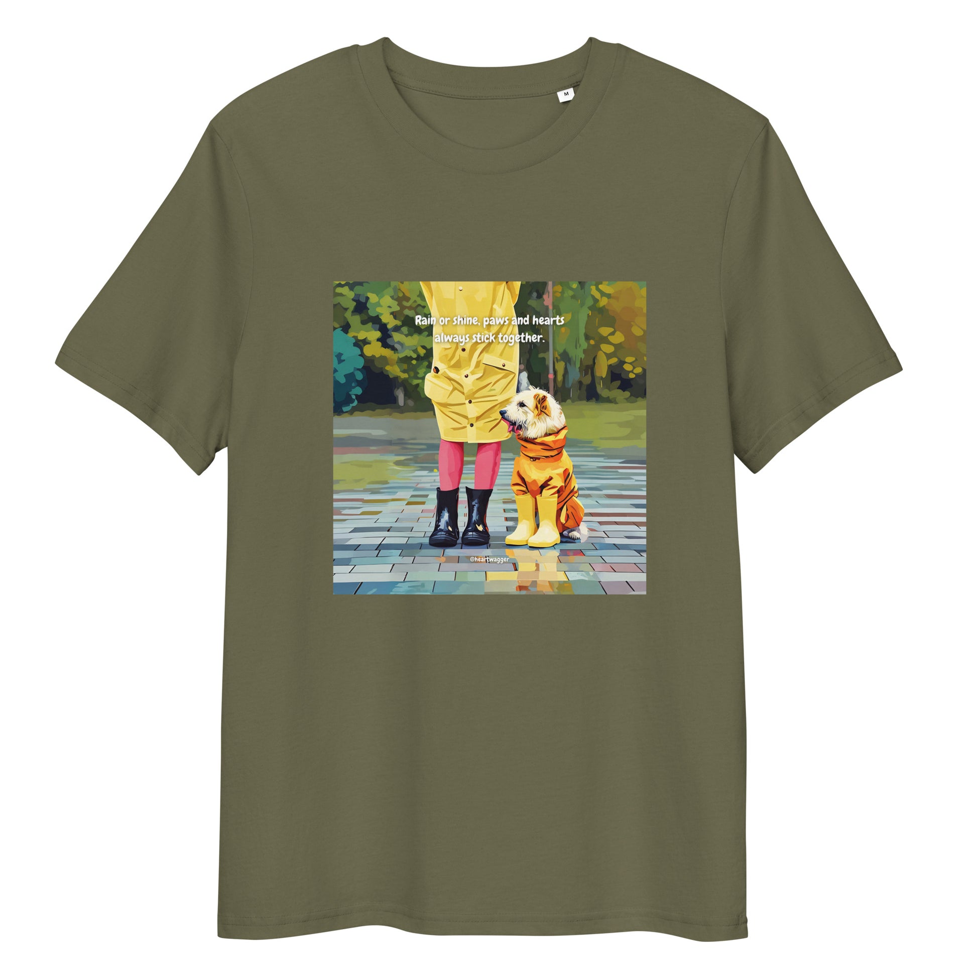 T-Shirt - Rain or shine, paws and hearts always stick together