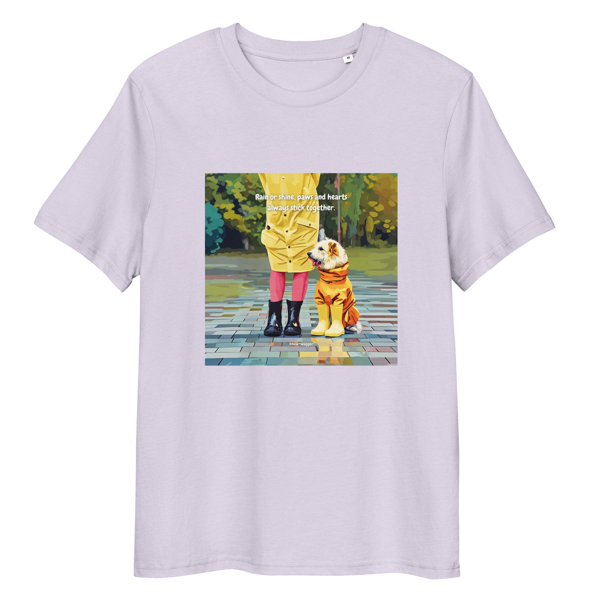 T-Shirt - Rain or shine, paws and hearts always stick together