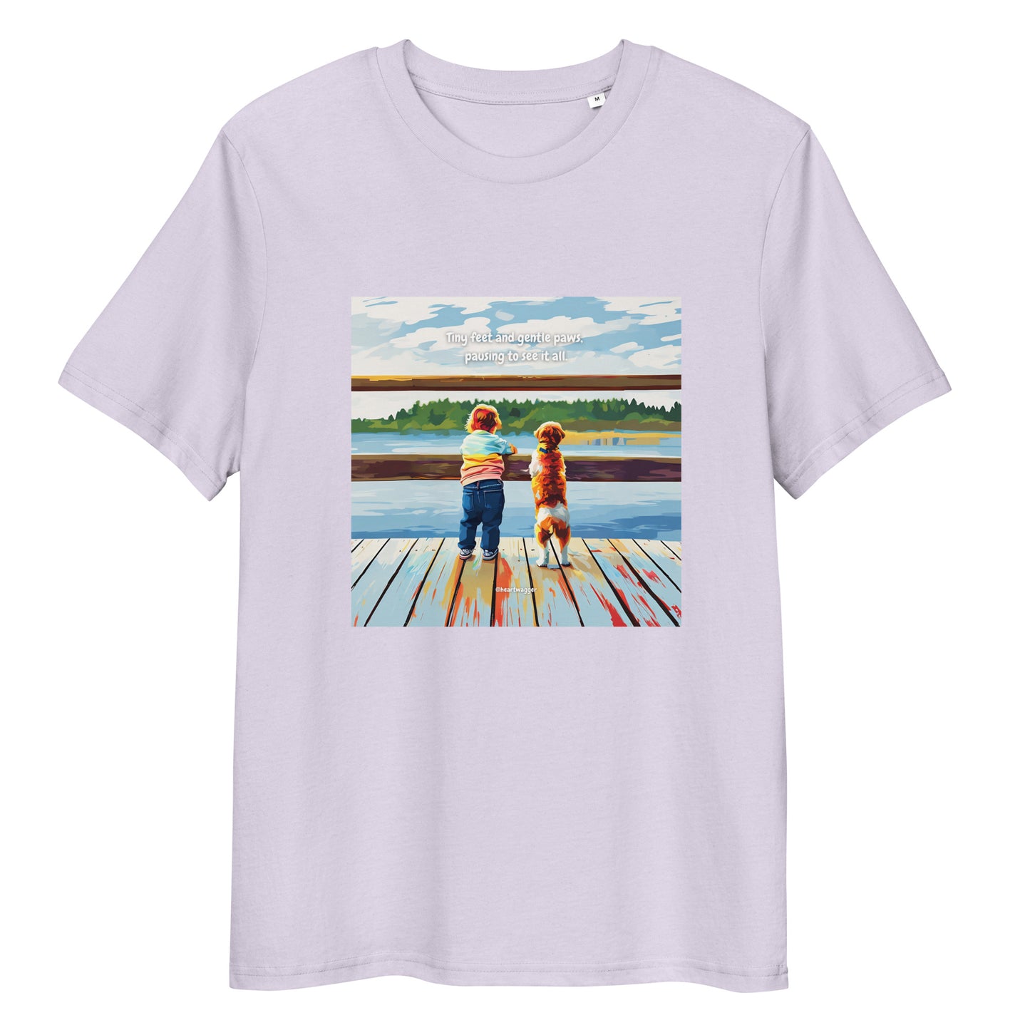 T-Shirt - Tiny feet and gentle paws, pausing to see it all