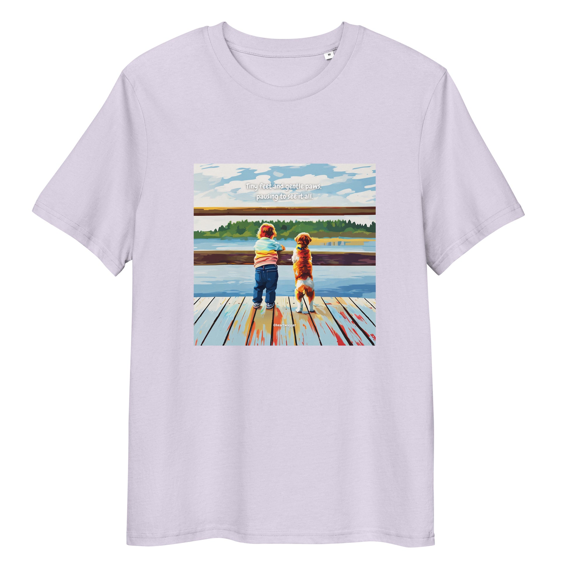 T-Shirt - Tiny feet and gentle paws, pausing to see it all