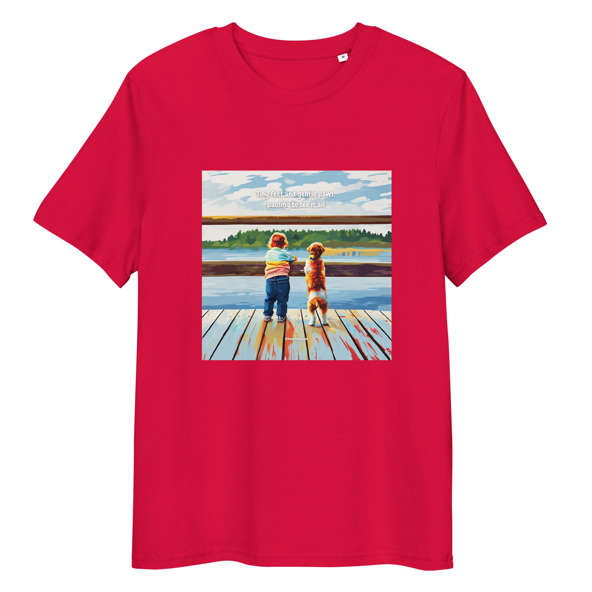 T-Shirt - Tiny feet and gentle paws, pausing to see it all