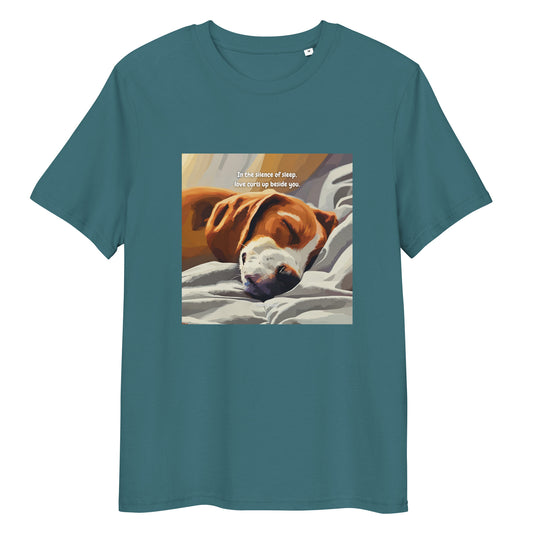 T-Shirt - In the silence of sleep, love curls up beside you