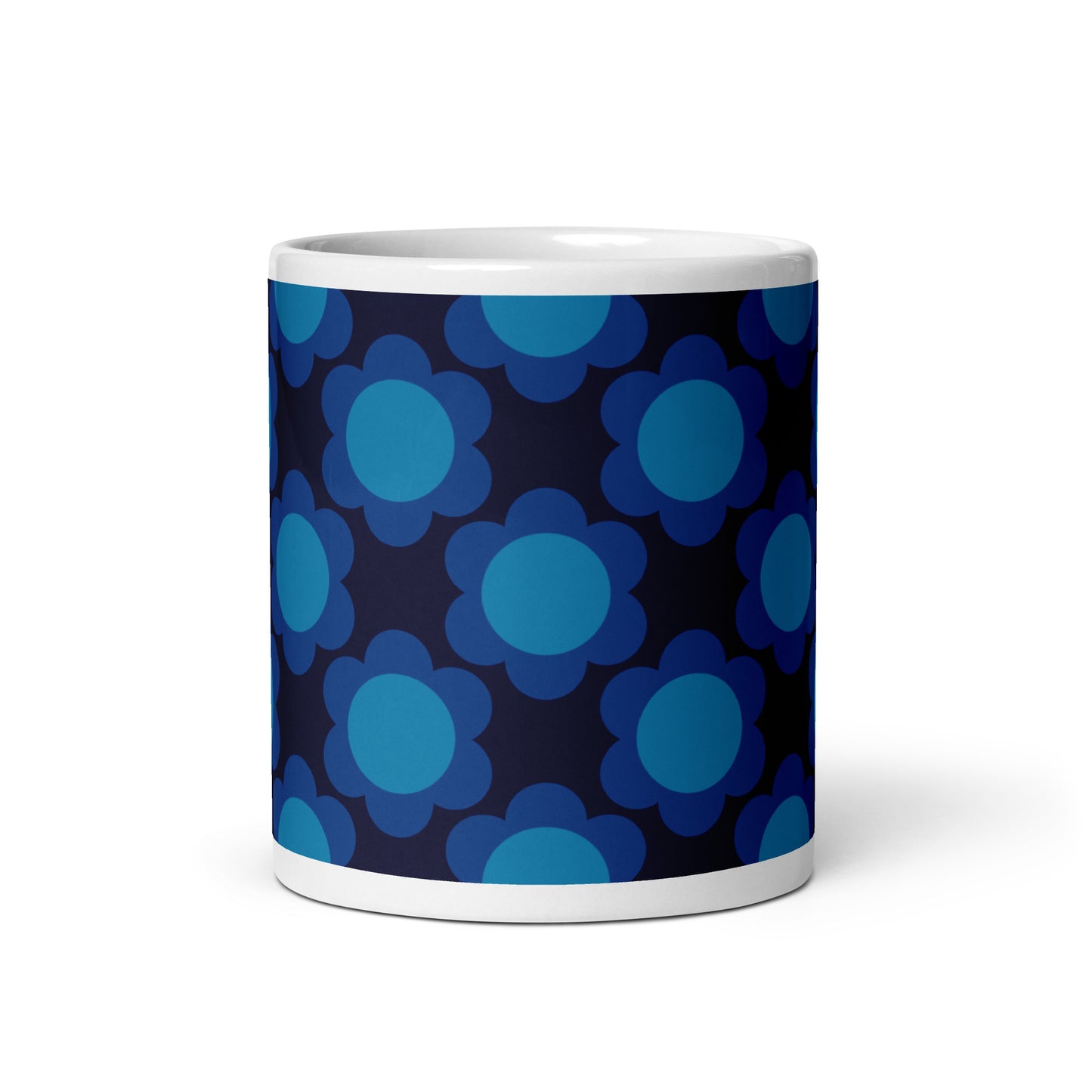 Mug - ELLIE dark blue - Classic floral print