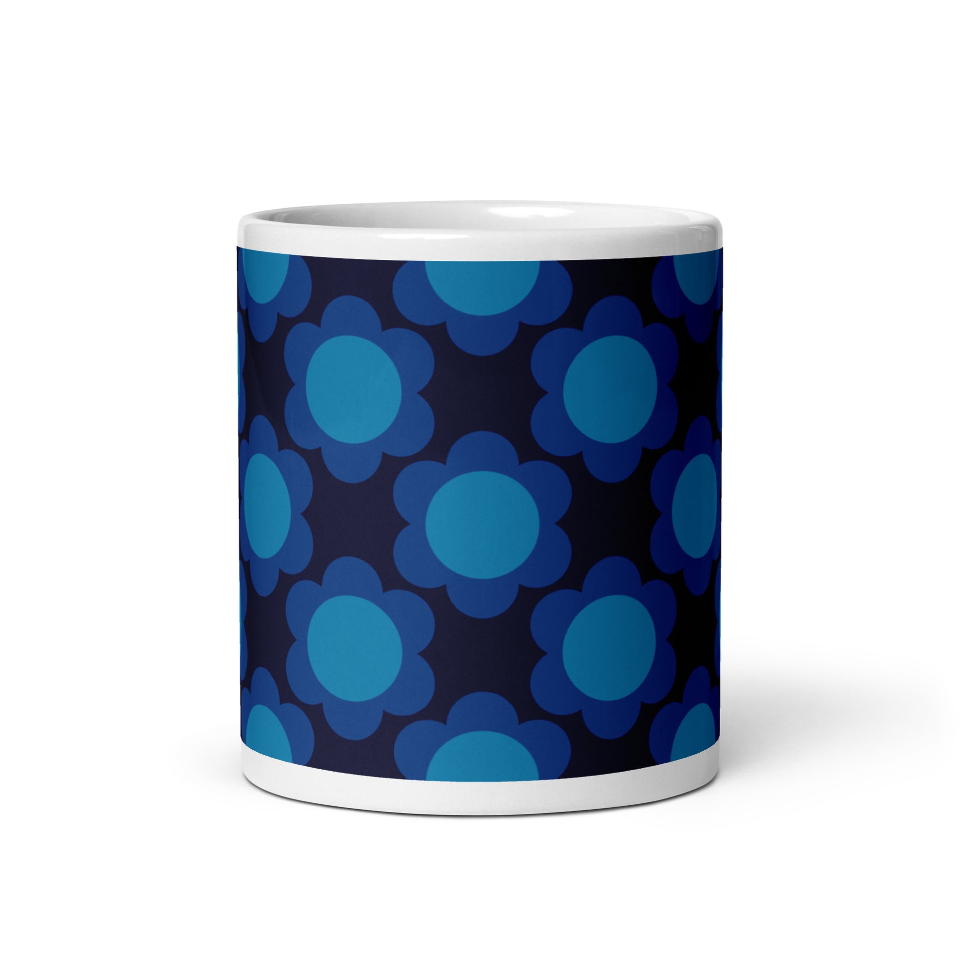 Mug - ELLIE dark blue - Classic floral print