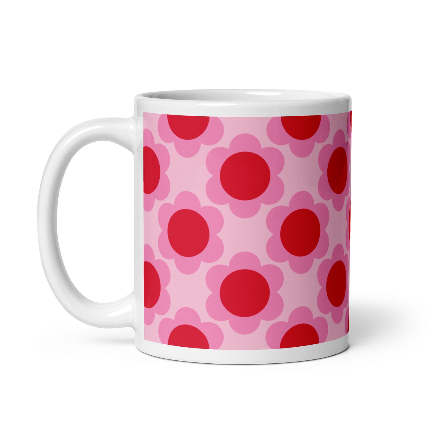 Mug - ELLIE red - Classic floral print