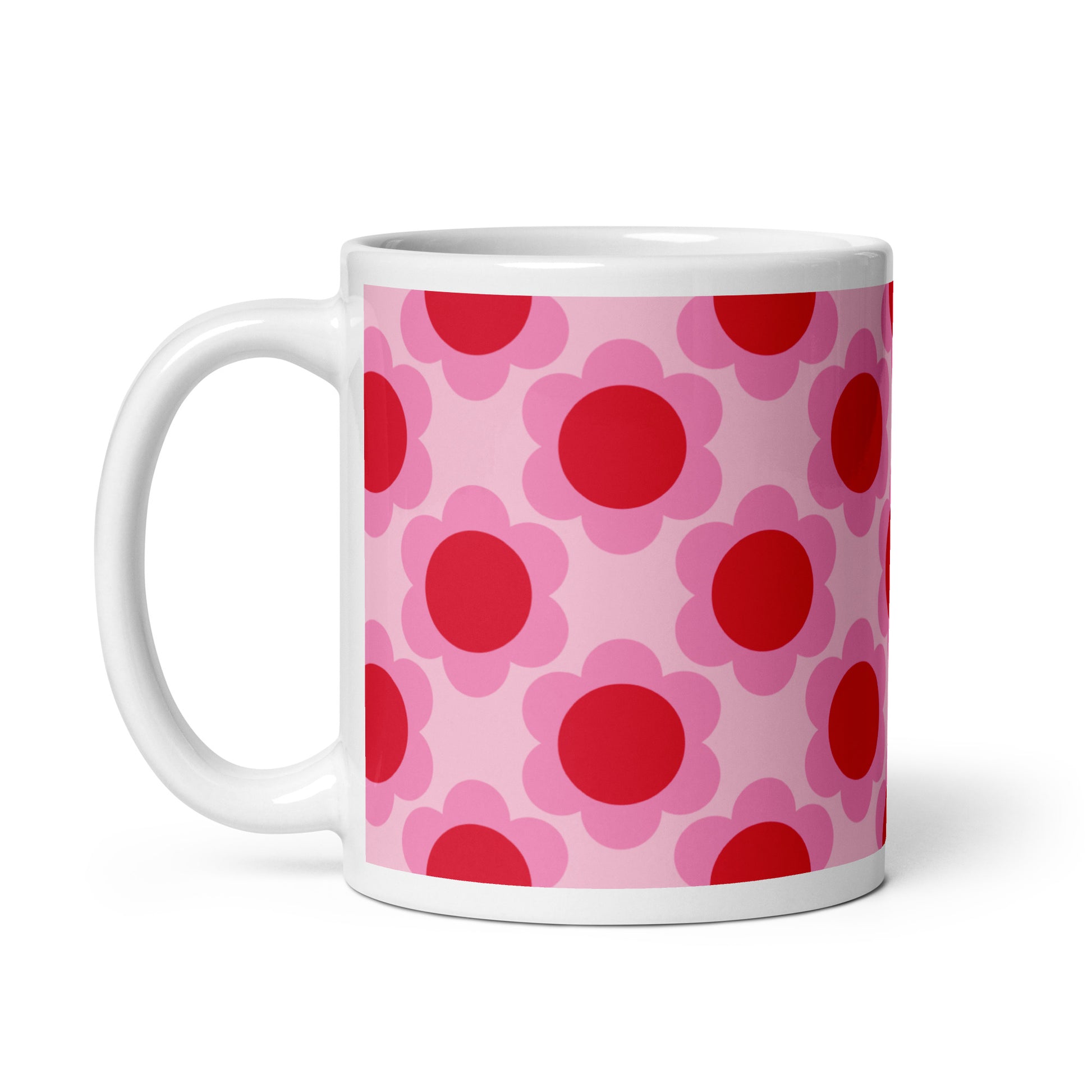 Mug - ELLIE red - Classic floral print