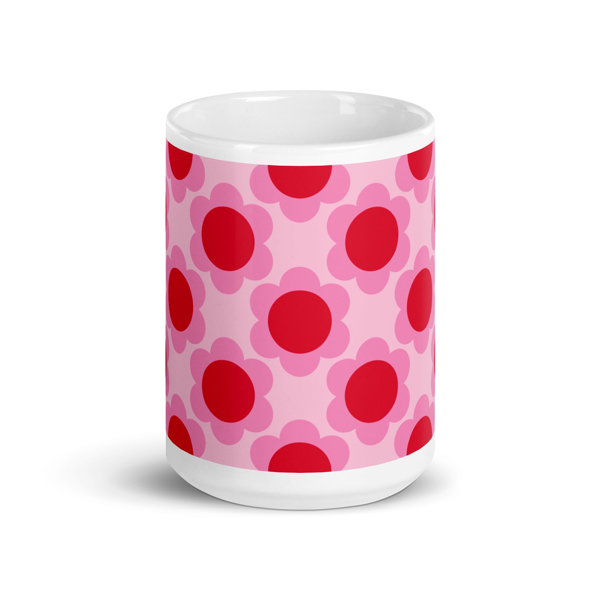 Mug - ELLIE red - Classic floral print