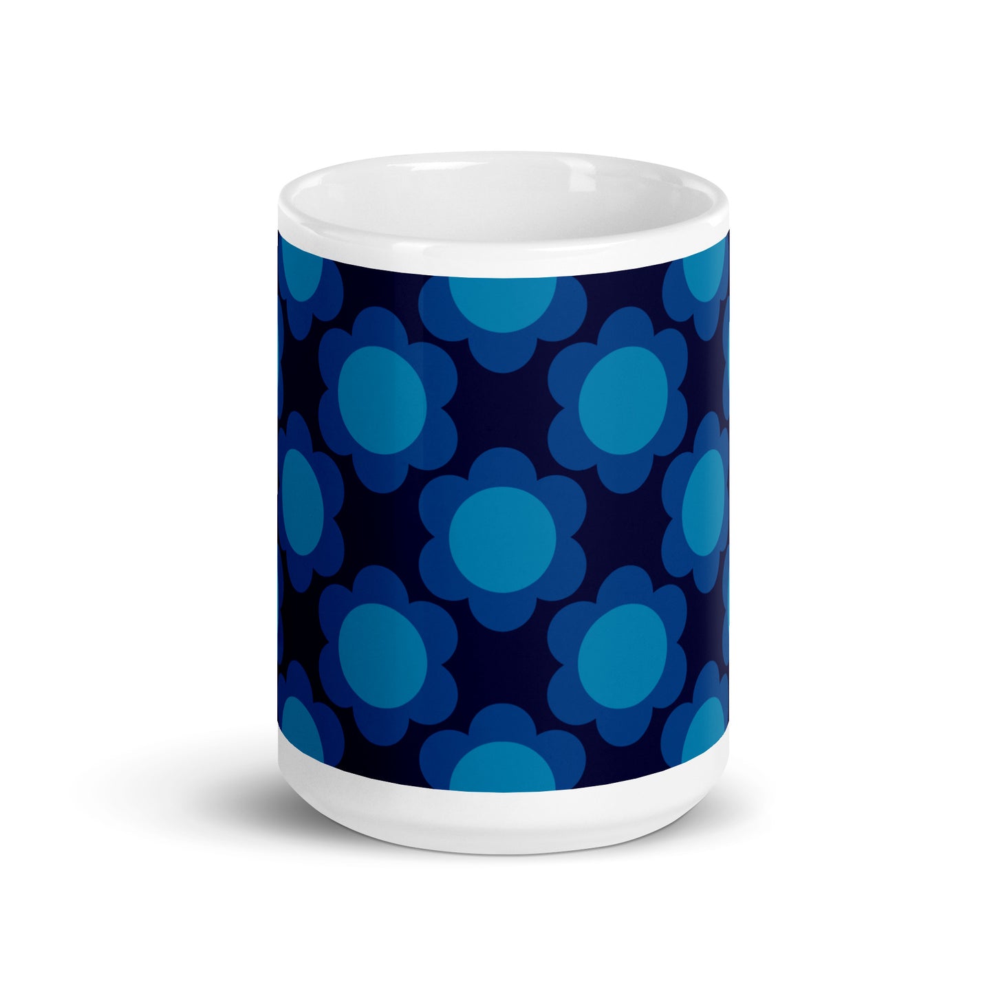 Mug - ELLIE dark blue - Classic floral print
