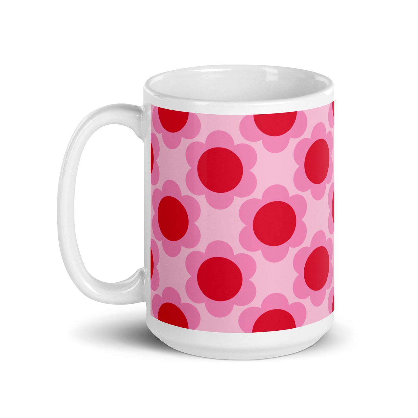 Mug - ELLIE red - Classic floral print