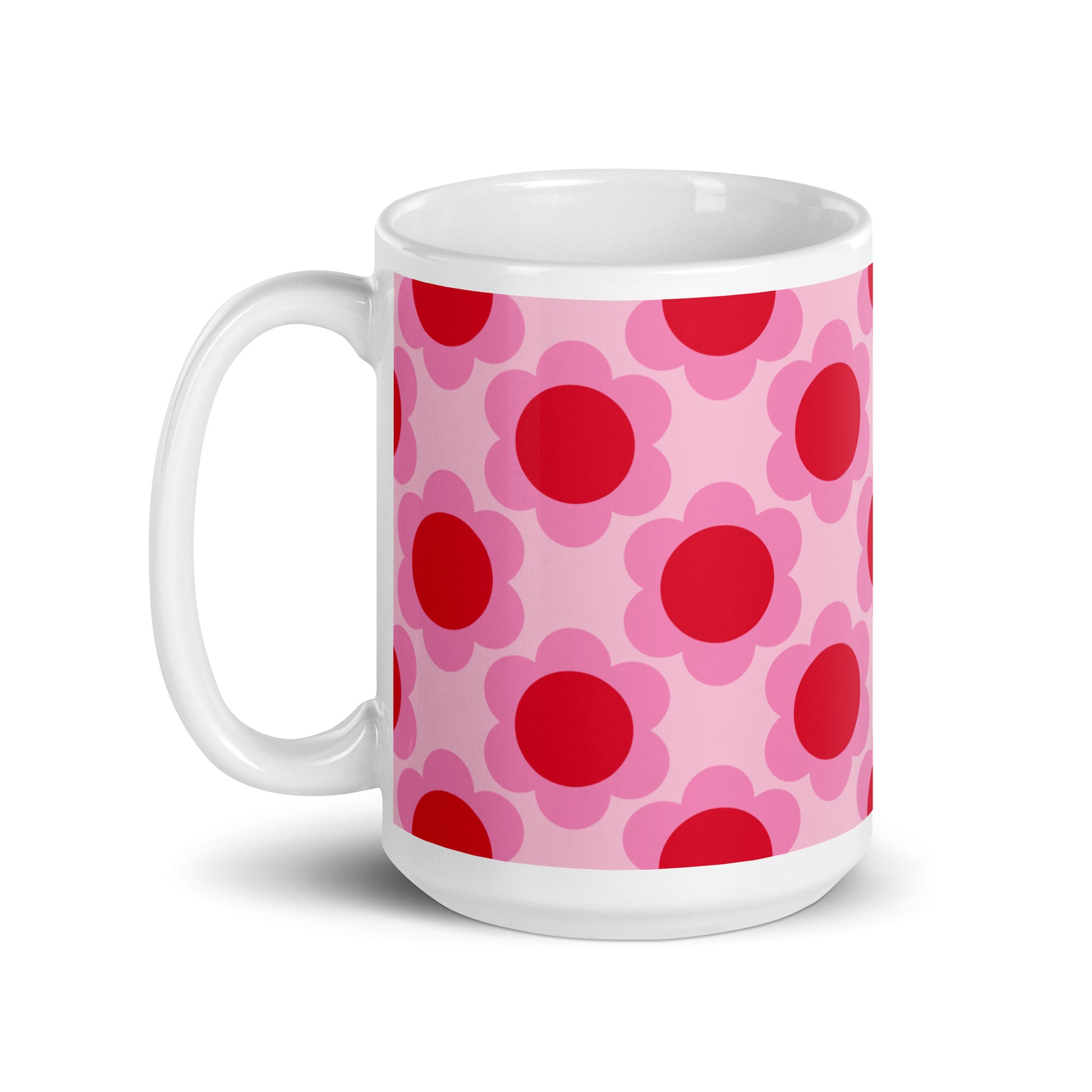 Mug - ELLIE red - Classic floral print
