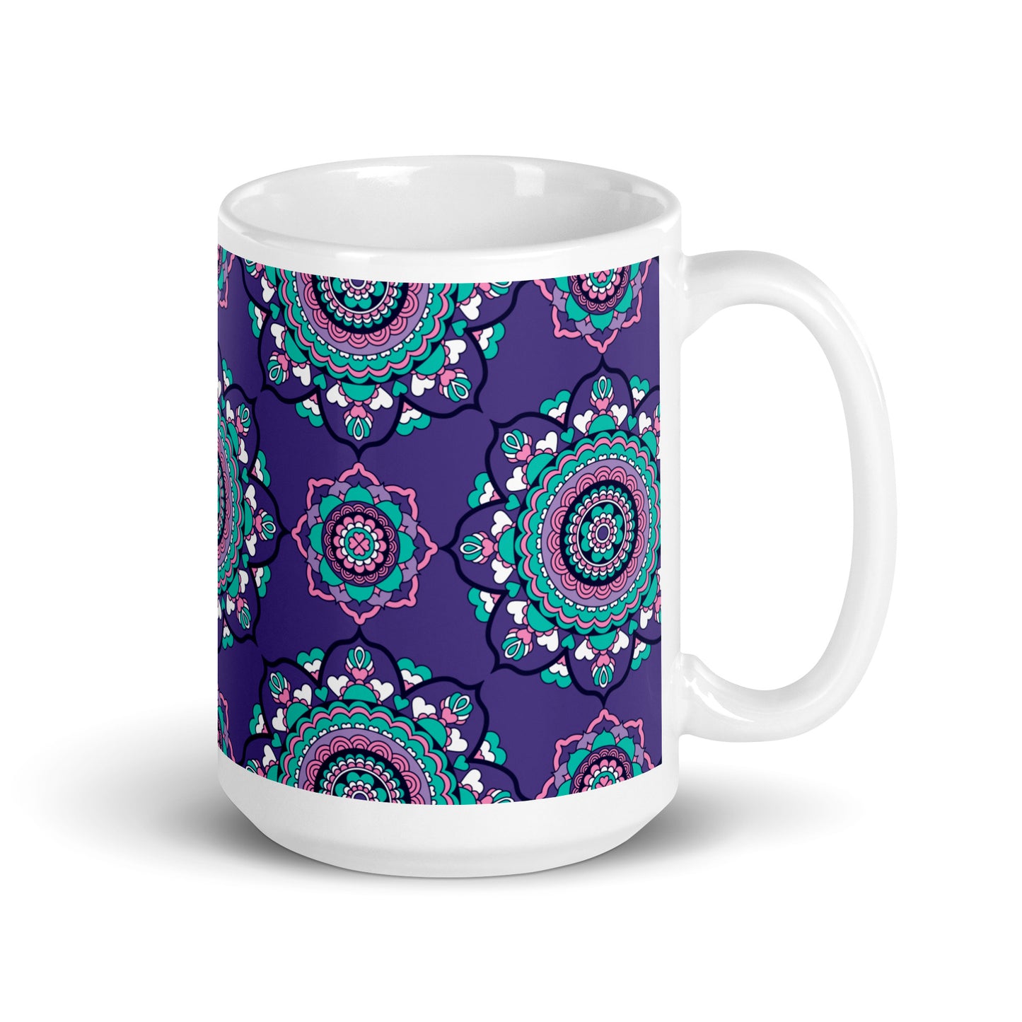 Mug - FOREVERMORE summer violet - Romantic flowers & hearts