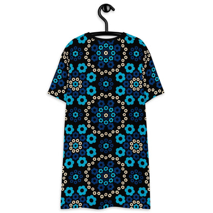 YESTERDAY blue - T-Shirt Dress - SHALMIAK
