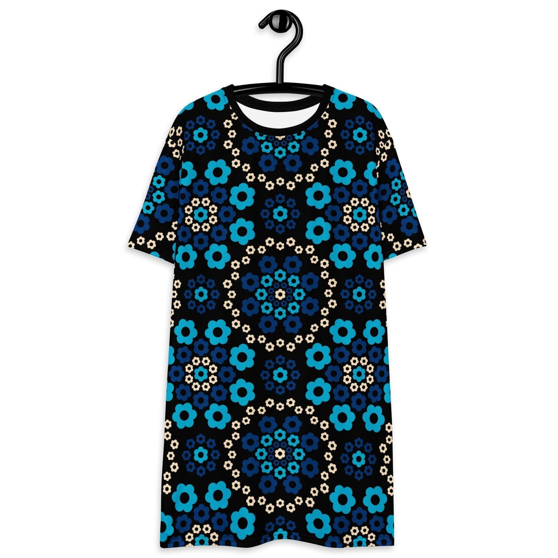 YESTERDAY blue - T-Shirt Dress - SHALMIAK